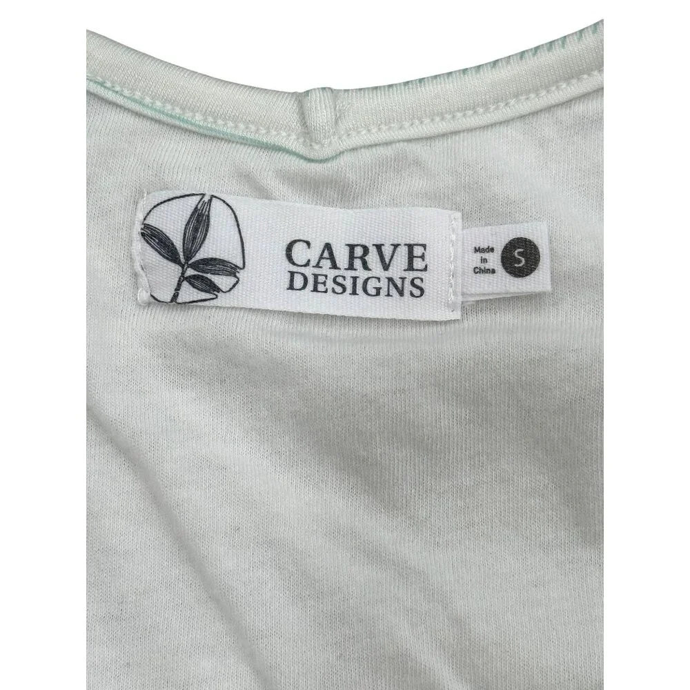 Carve Designs Vikki Tank Dress Soft Maxi Cloud Aqua Stripe Women Size S NEW - Picture 5 of 8